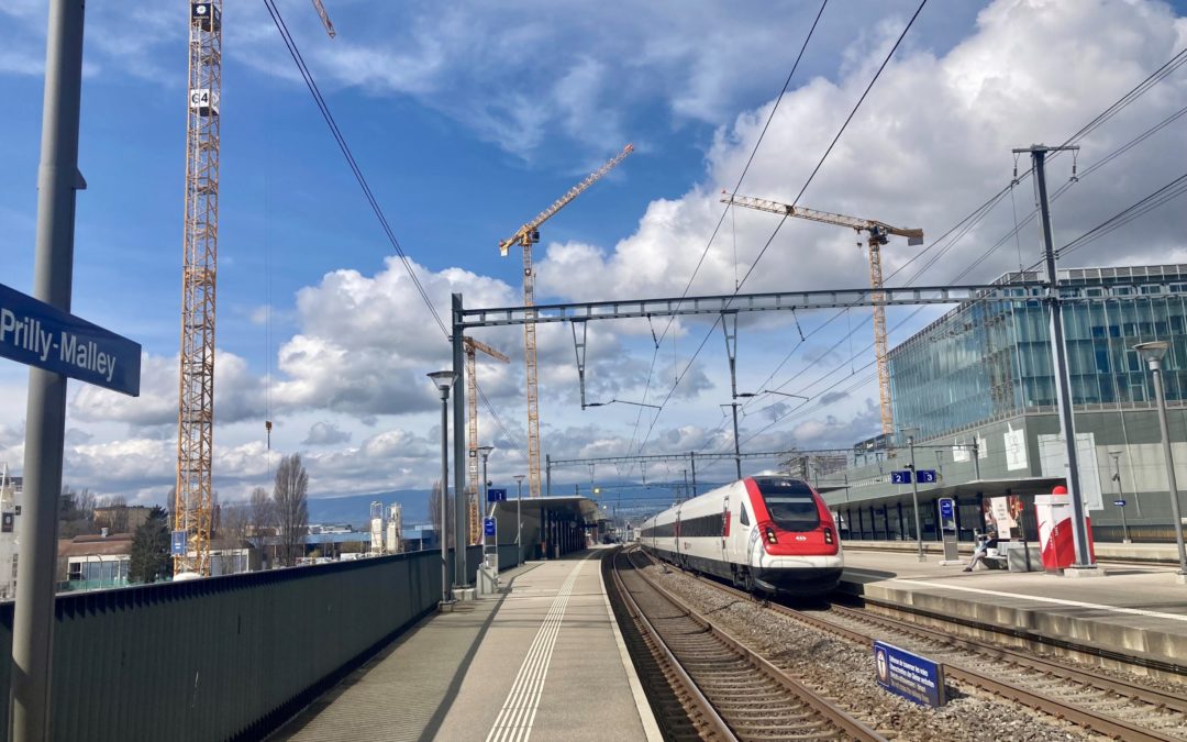 Apparition de grues à Malley