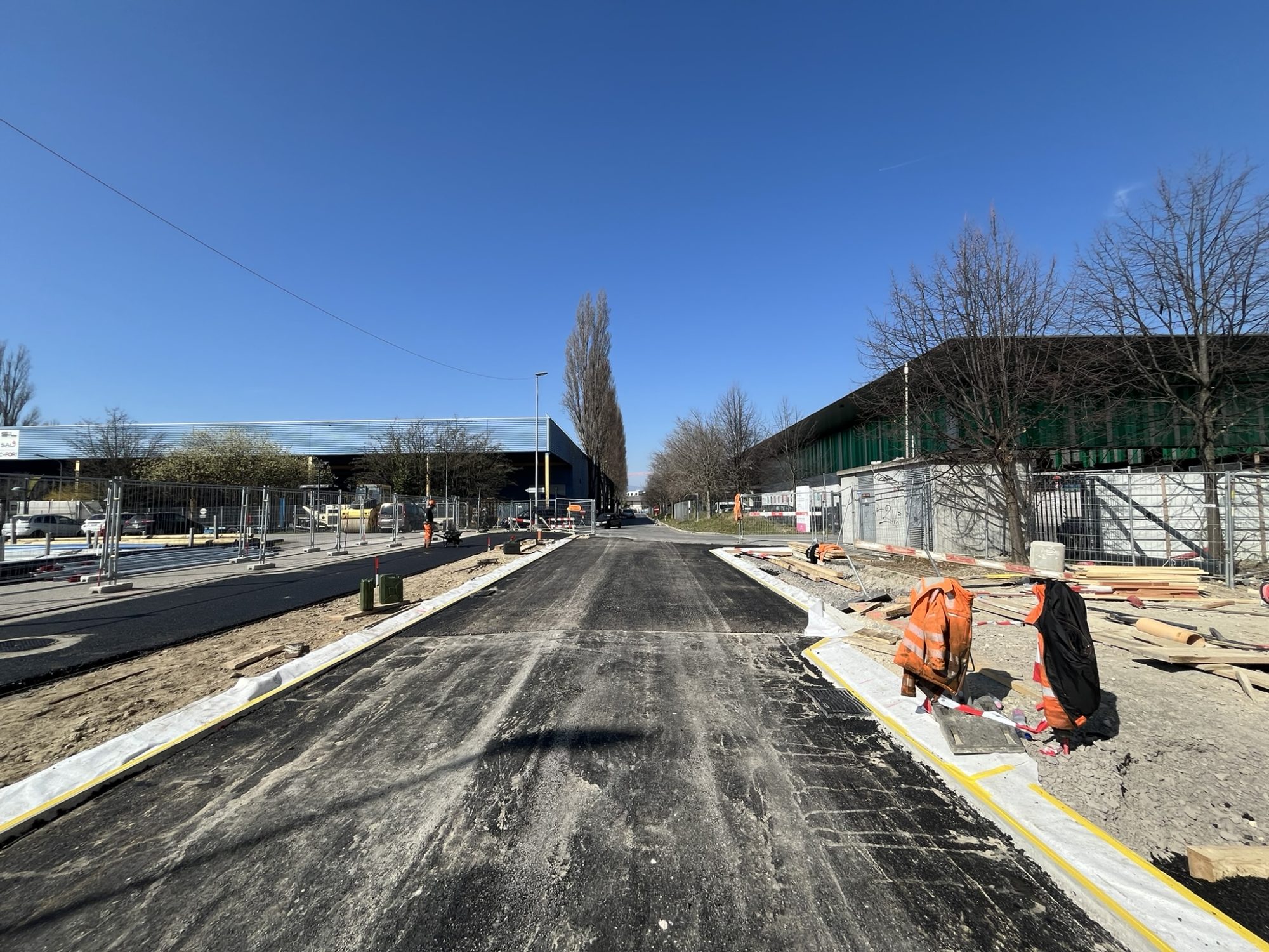 Tronçon 1 avenue de Malley_Enrobé